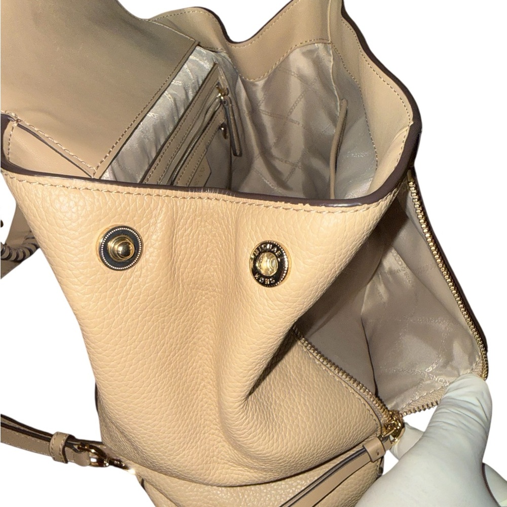 Michael Kors Freya Medium Convertible Pebbled Leather Backpack - Picture 8 of 10